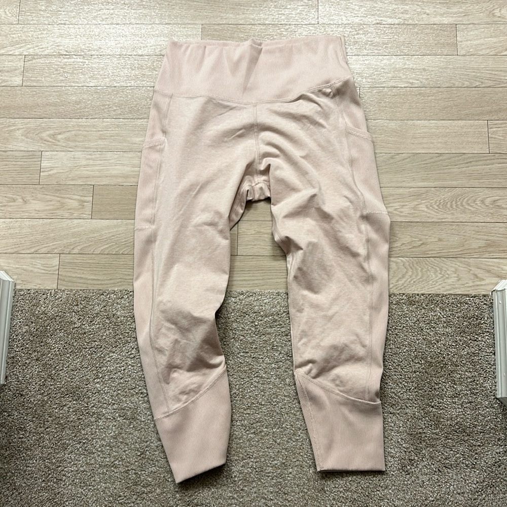 Aerie XL leggings heathery light pink!